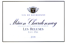 Cave de Lugny : « Les Beluses », AOC Mâcon-Chardonnay