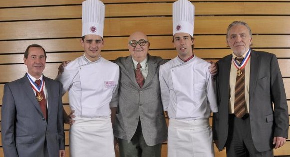 Aurélien LAURIER et Fabien FOARE  meilleurs Jeune Espoir et Chef Charcutier Traiteur