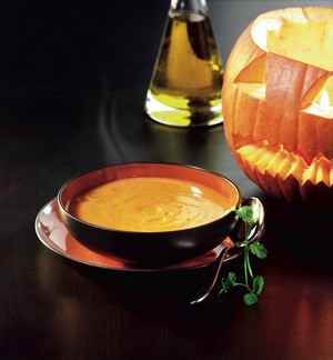 L’élixir d’Halloween : velouté de potirons raffiné à l’huile d’olive