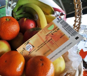 Les fruits, légumes et produits laitiers payables  avec les « tickets resto »