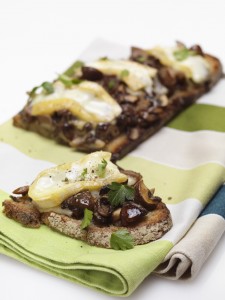 Tartine de Reblochon aux champignons