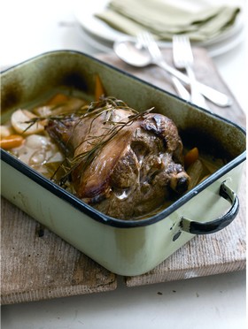 Navarin de gigot d’agneau braisé