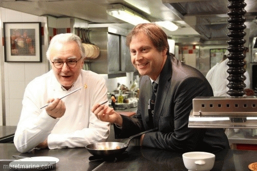 Ducasse à bord du nouveau France