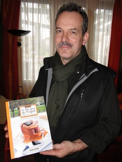 pierre corre et son dernier livre: le foie gras en périgord (Editions Sud Ouest)