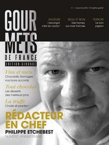 Philippe Etchebest rédacteur en chef Gourmets de France