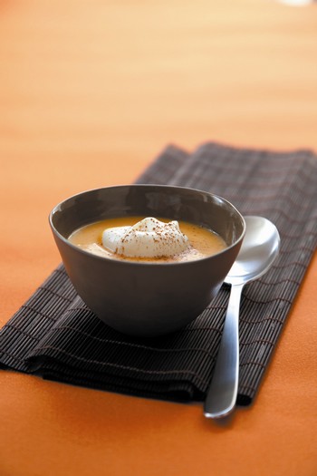 Velouté de Potimarron au Cidre d’Automne et mousse de châtaignes