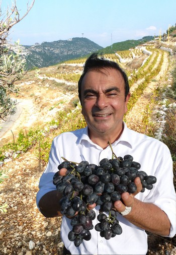 Exclusif: Carlos Ghosn dans son vignoble au Liban