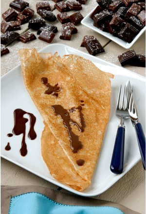 Crêpe chocolat ganache