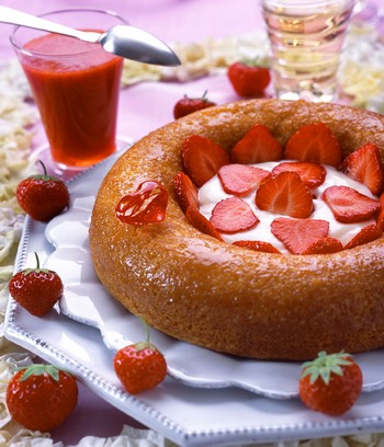 Baba aux fraises