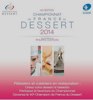 Appel à candidature pour le 40e Championnat de France du Dessert 2014