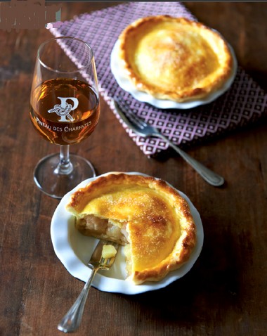 Mini-Tourte pomme poire au Pineau des Charentes