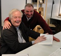 l'auteur avec Thierry Bourgheon au salon du livre gourmand de Périgueux ©H.P.Millescamps