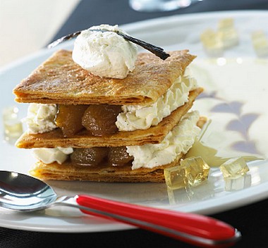 Mille-Feuilles de crêpes dentelles