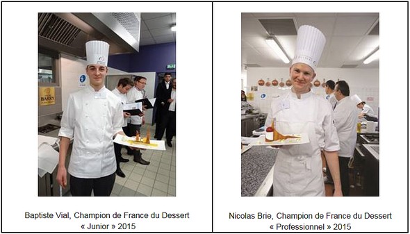 Résultats du 41e Championnat de France du Dessert