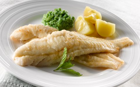 roast-fish-with-minted-pea-puree