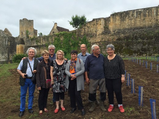 les membres de l'Association à Domme