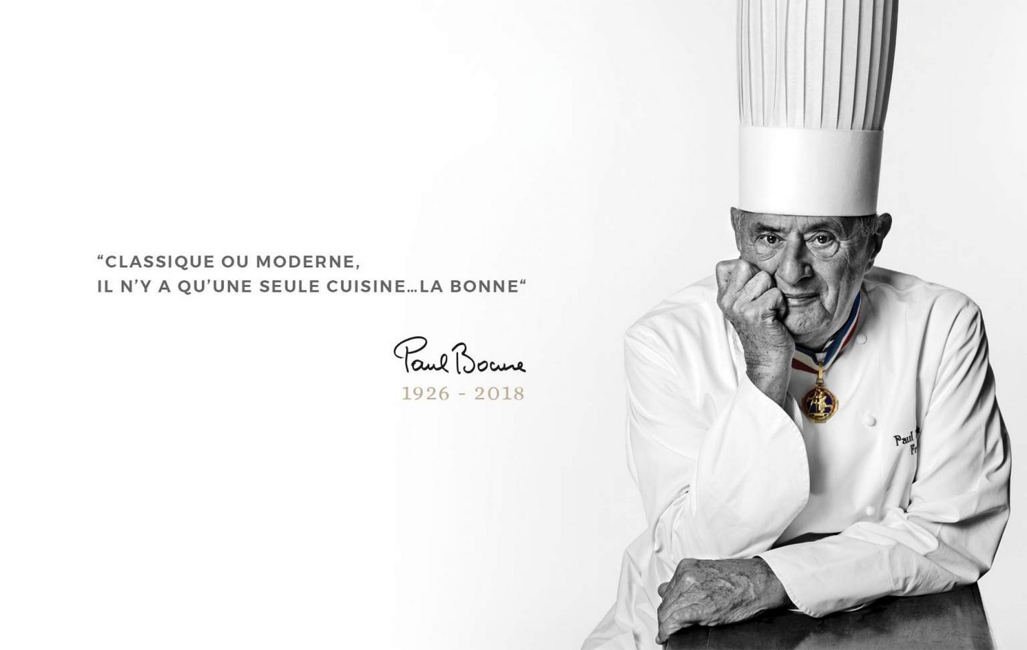 la home du site Paul Bocuse