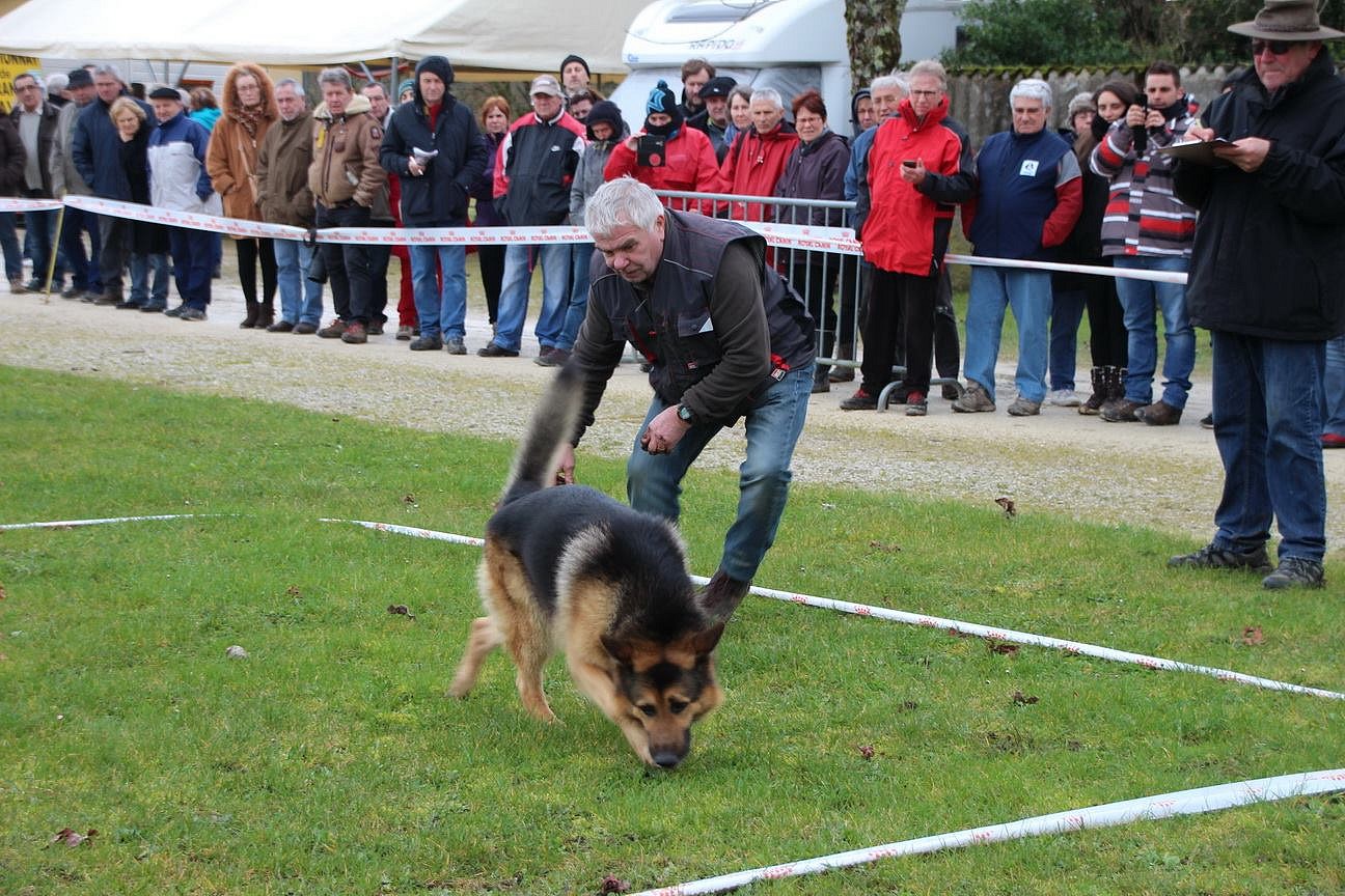 André Bost et son chien Gost