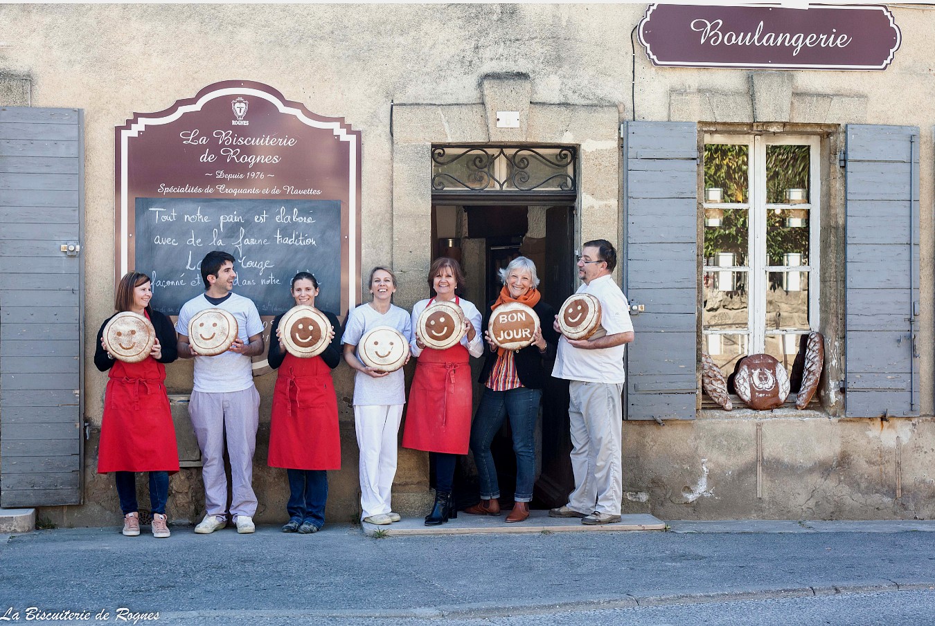 l'équipe de la biscuiterie de Rognes ©DR