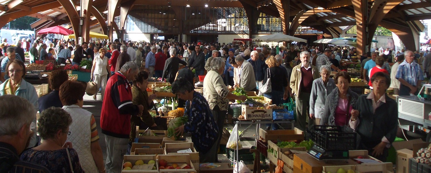 Marché de Brive la Gaillarde, halle Georges Brassens©DR