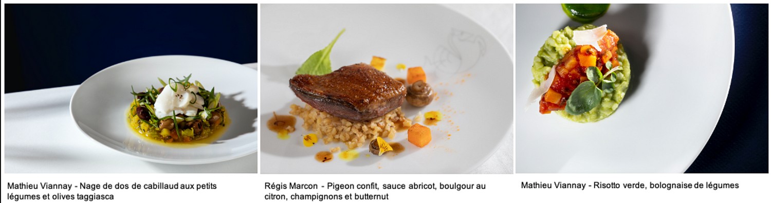 les plats de chefs sur Air France