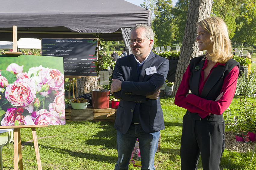 Julie avec Georges Delbard ©DR