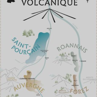 la carte de la Loire Volcanique