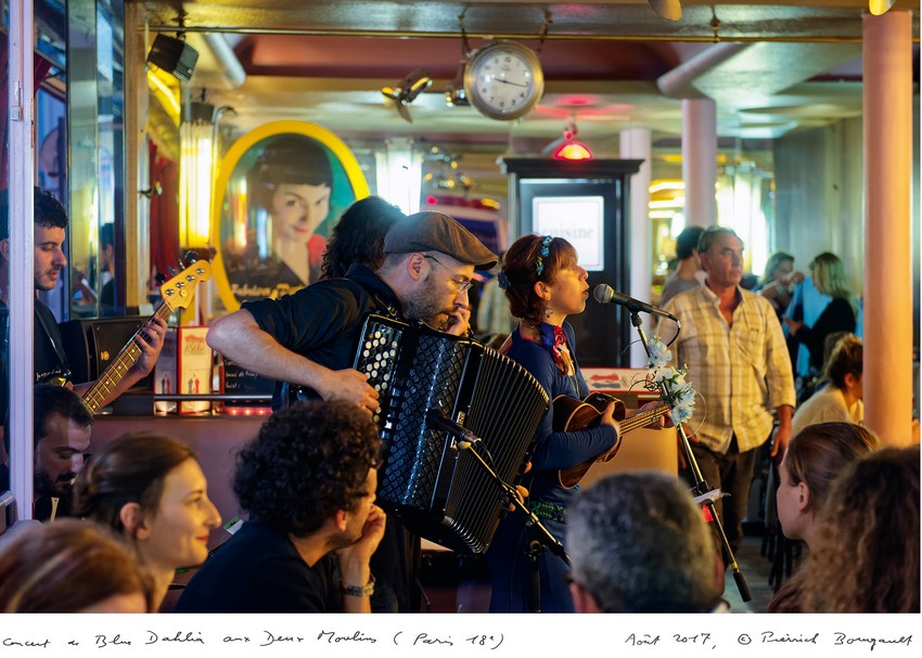 174791 France Paris 18e Les Deux Moulins Concert Blue Dahlia Photo Pierrick Bourgault bd