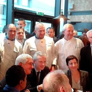 des ministres et des chefs à Rungis