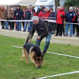 André Bost et son chien Gost