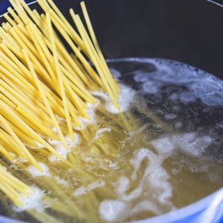 Lunch, Italian Food, Pasta - Cooking Spaghetti Pasta for Lunch at Home